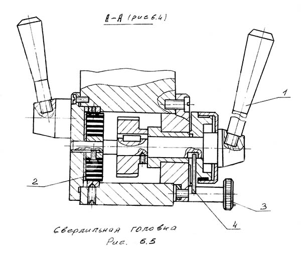Свердлильна головка настільного верстата 2Д103п Свердлильна головка настільного верстата 2Д103па